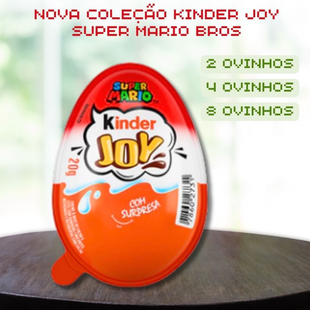 KIT Kinder Joy  Coleção Super Mario Bros Unidades