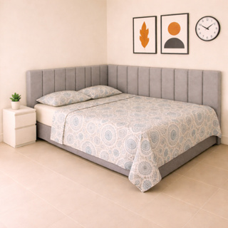 Cabeceira de Cama Box Retangular KIT em L 45x20cm-SOLTEIRO, CASAL, QUEEN, KING em Oferta na Shopee