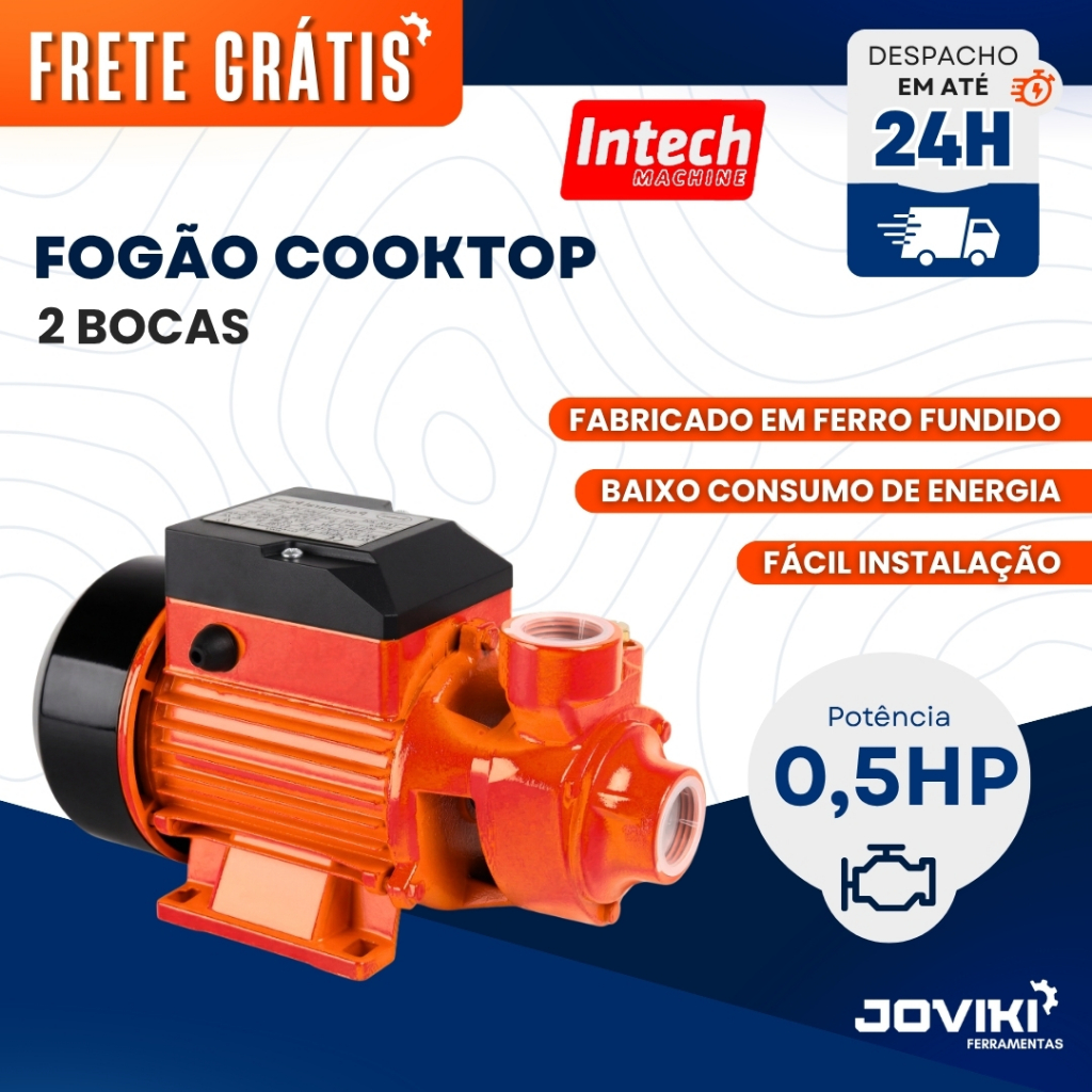 Bomba D’Água Intech Machine BP500 Periférica 0,5HP 1/2CV 60Hz Econômica