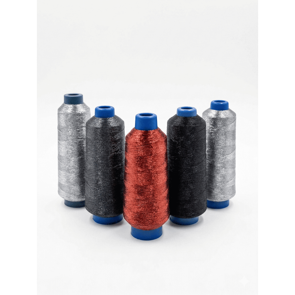 Fio Metalizado Linha Para Bordar 5000m BUCK 100% Poliester Diversas cores