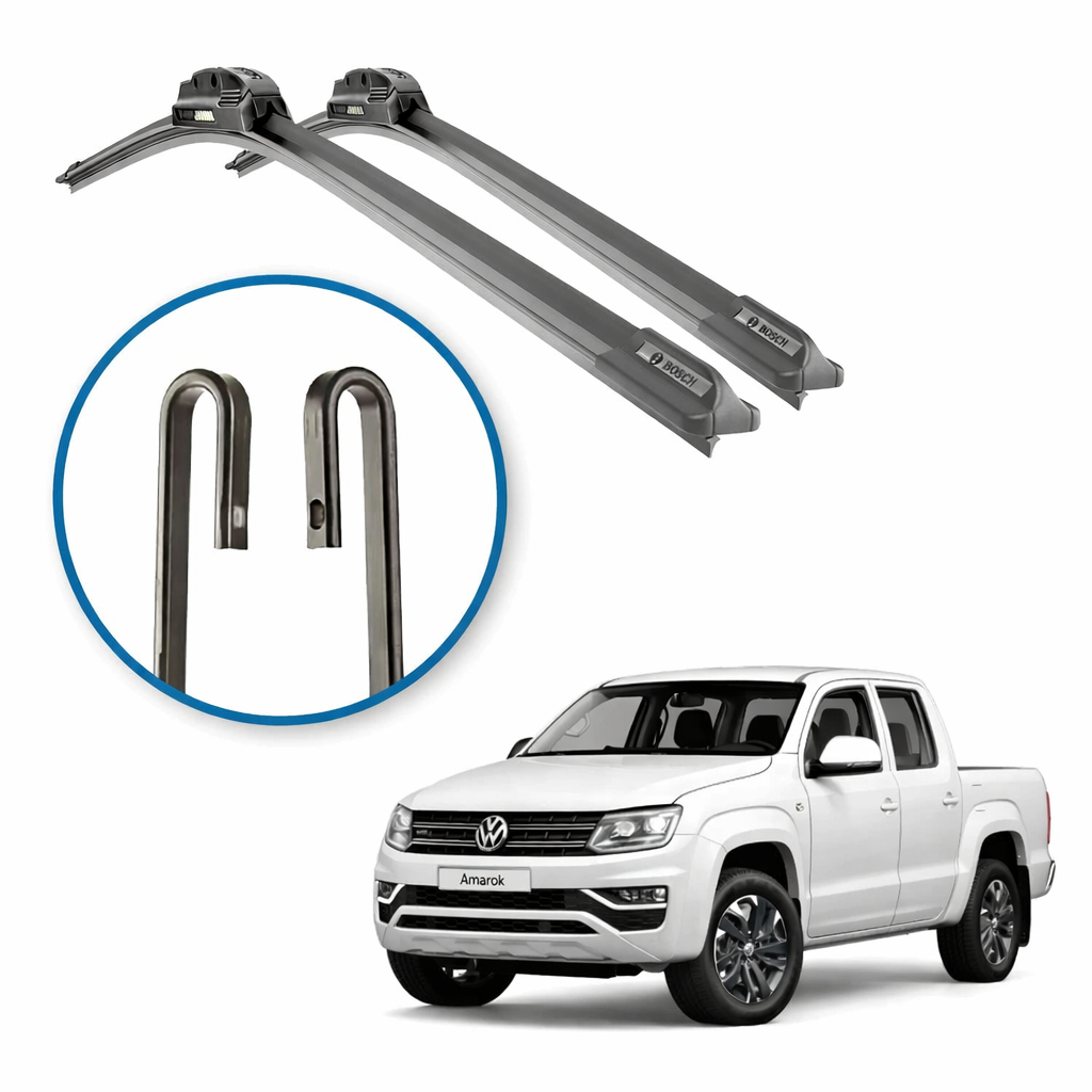 Palheta Limpador de Para-brisa VW Amarok 2010 2011 2012 – Encaixe Perfeito, Alta Durabilidade e Limpeza Eficiente