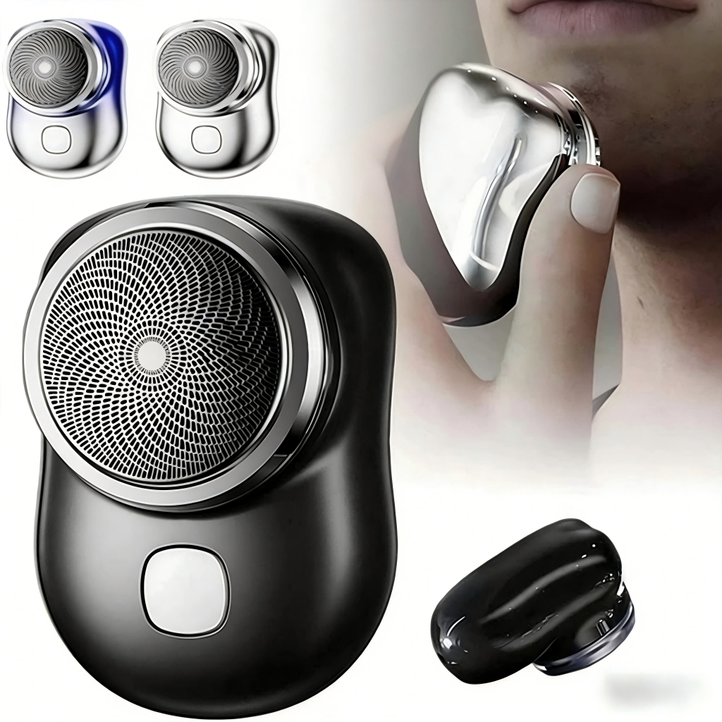 Mini Barbeador EléTrico PortáTil À Prova D'áGua TIPO-C Aparador De Barba De Bolso Promoção em Oferta na Shopee