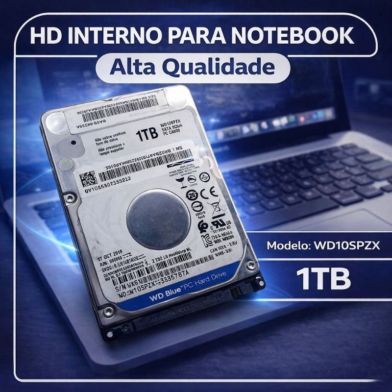 📦 HD 1Tera para Notebook WD / Samsung / Toshiba / Seagate com Windows 10 ou 11 + Pacote Office ✅ Pronto para uso!