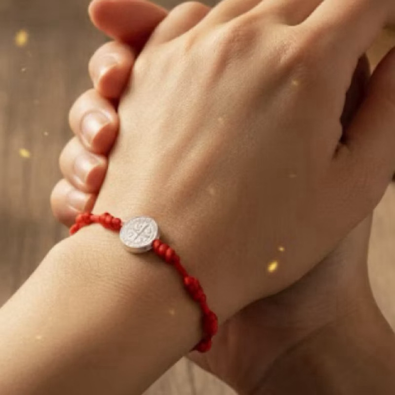 Pulseira 7 Nós São Bento - Amuleto de Proteção Divina e Contra o Mal - Ajustável - Proteção Espiritual Fortíssima