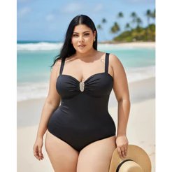 Body Maiô Fivela maiô plus size Moda Praia Verão