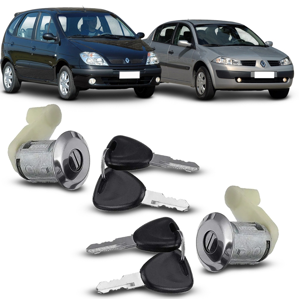 Cilindro Porta Dianteira Scénic 1999 A 2010 Megane 1997 a 2005 Com Chaves