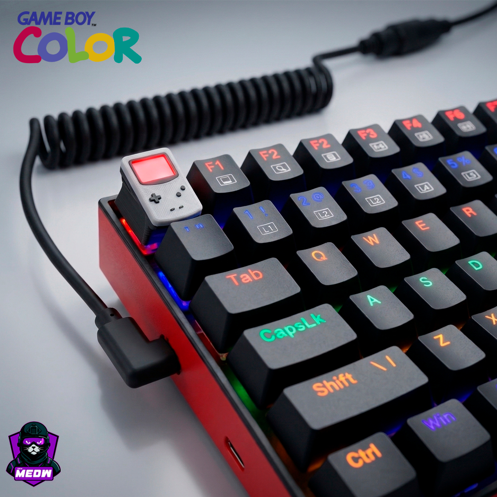 Keycap Game Boy  Kit + Removedor de Teclas - Edição RGB