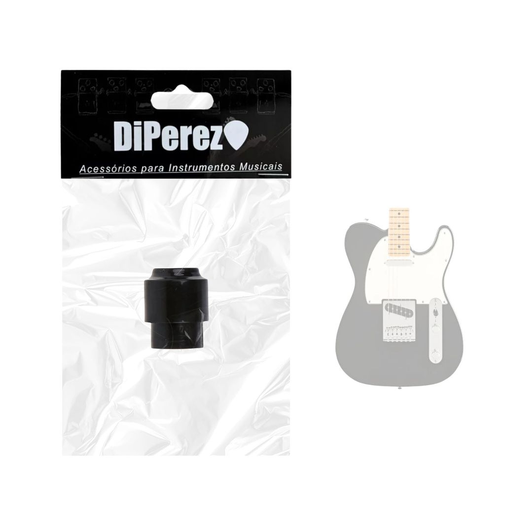 Knob Preto Chave Seletora de Guitarra Telecaster - Ponteira