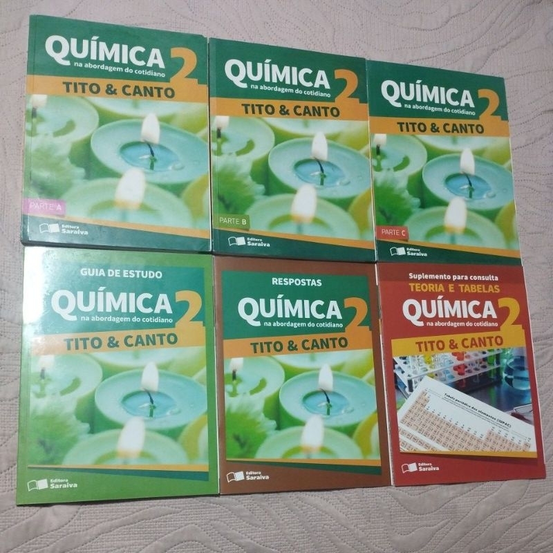 Química na abordagem do cotidiano Tito e canto 2 ano ensino médio livro usado
