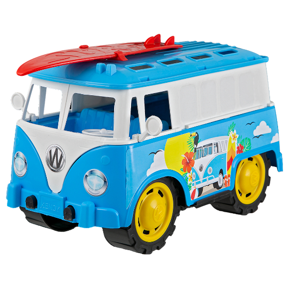 Carrinho Kombica Praia Azul Menino Carro Brinquedo Estilo Kombi | Acompanha Pran