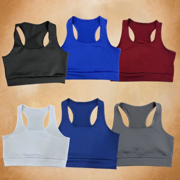 Combo Com 2 ou 4 Top Fitness Feminino Plus Size Suplex Treino Moda Academia sem Bojo