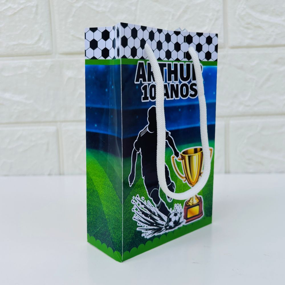 Sacolinha P Futebol Personalizados /Lembrancinha de Festa /Aniversário