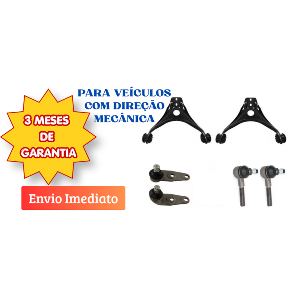 KIT Bandeja Gol Quadrado + Pivo + Terminal 1980 1981 1982 1983 1984 1985 A 1992 Dir Mecanica