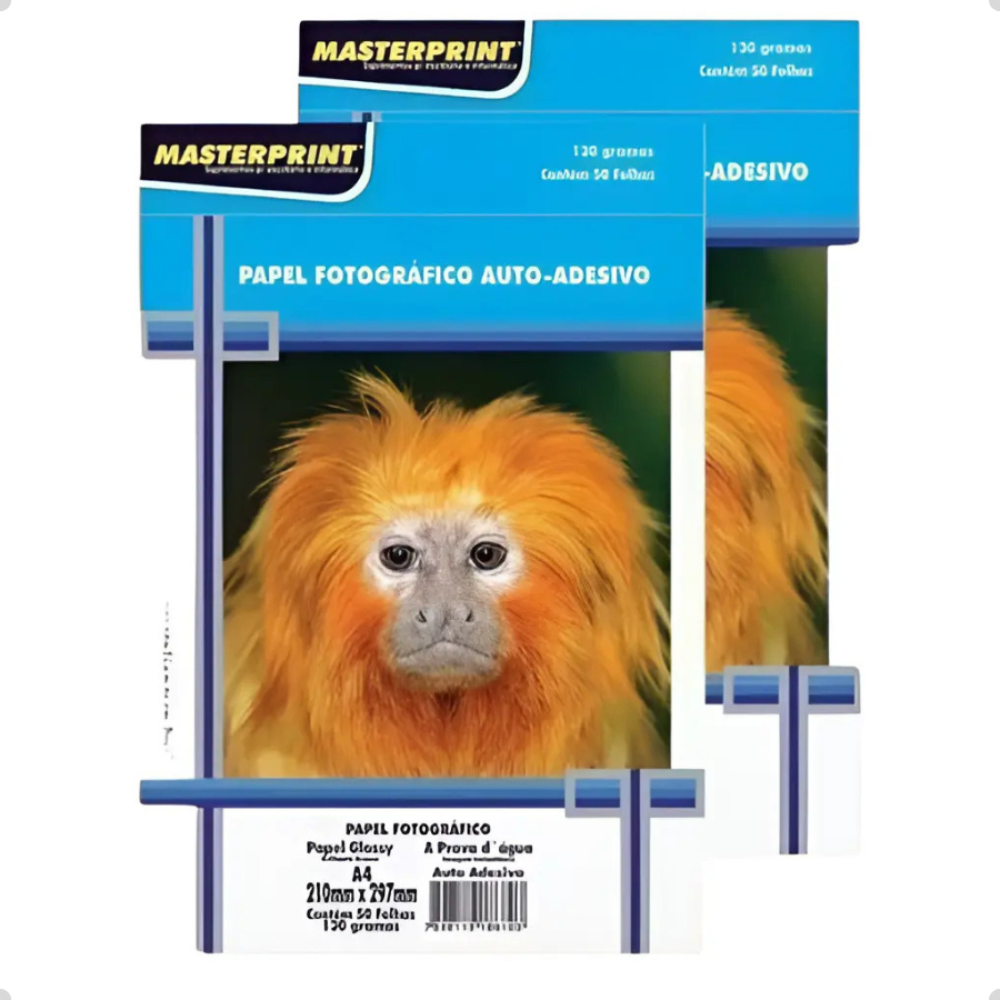 Papel Fotográfico 130g A4 Glossy Brilhante À Prova D'água Masterprint — R$ 59,99 em Shopee