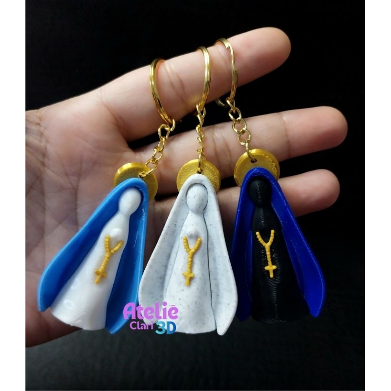 CHAVEIRO NOSSA SENHORA APARECIDA|CHAVEIRO SANTINHA|IMAGEM|SANTA|CHAVEIRO RELIGIOSO