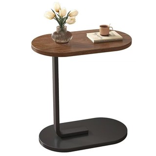 Mesa De Apoio Lateral Para Sofá Cama Notebook Portatil - Base de Ferro e MDF