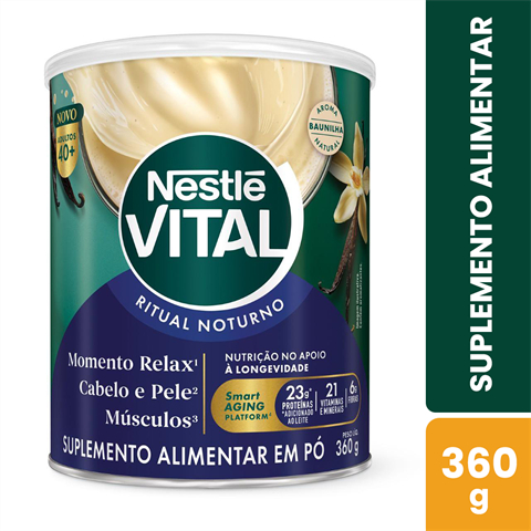 Nestlé Vital Ritual Noturno Sabor Baunilha Com 360g
