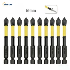 Kit 10 Bits Ponteira Phillips Imantada Antiderrapante para Furadeira Parafusadeira Luatek LWJ-2234