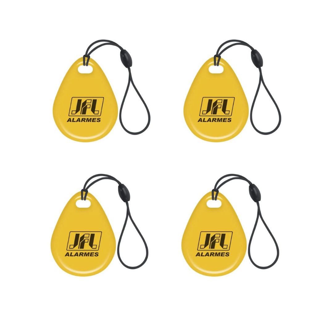 Kit 4 Chaveiros de Proximidade Tag JFL RFID 13,56MHZ