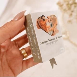Mini Biblia/Lembrancinha para igreja/Igreja catolica/Sagrada familia/Lembrancinha Cristã/Caixinha personalizada