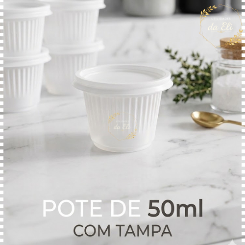 Embalagem Pote Potinho para Café Molho salada COM TAMPA  50ml ketchup Mostarda Maionese