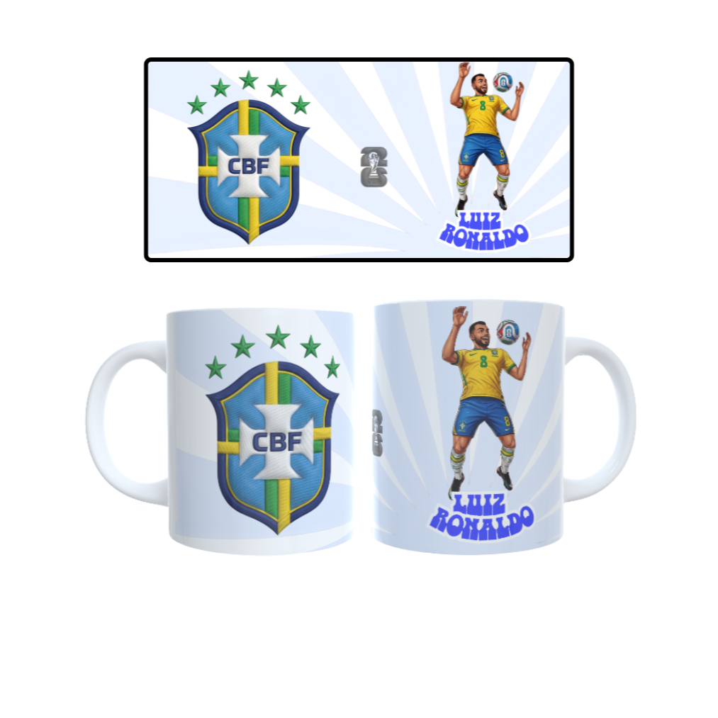 Caneca do Brasil da Seleção Brasileira - 325ml