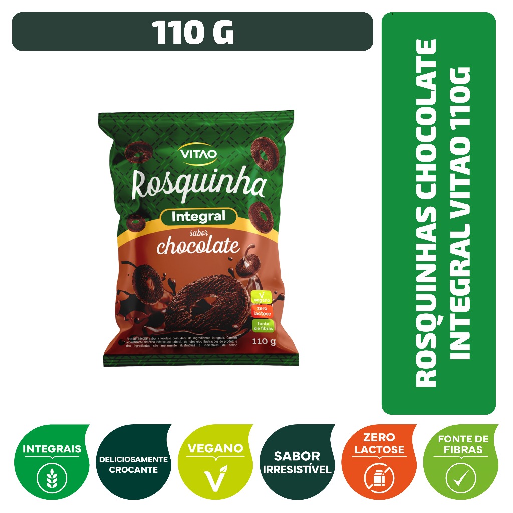 Rosquinhas Chocolate Integral Vitao 110 g