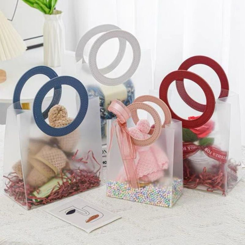 10 Bolsas de Presente Foscas Alça Redonda Embalagem Para Lembrancinha Festa e Natal Ano Novo
