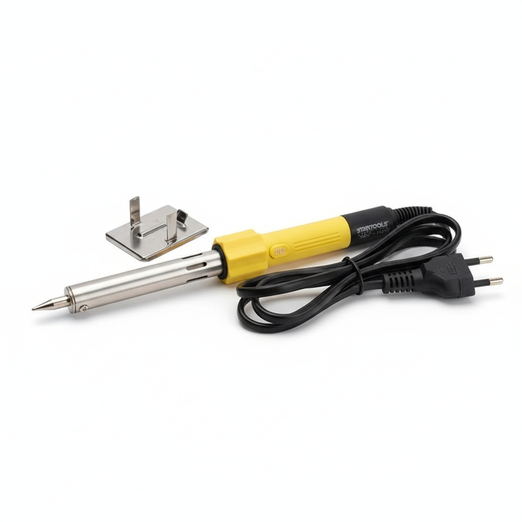 🔥 Ferro de Solda Profissional 100W 220V Potente Eletrônica +solda machadinha kit eletrônica inician