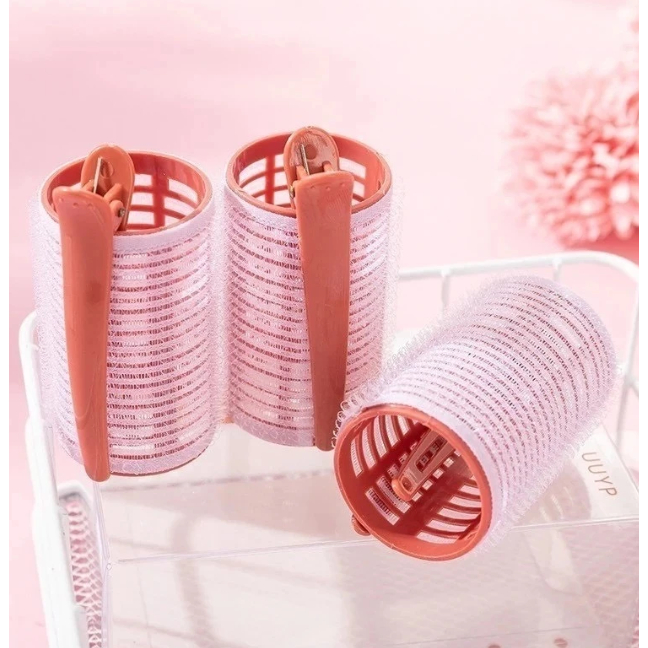 Kit 6 Bobs de Velcro para Cabelo Autoadesivos LMF-2100
