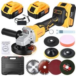 2 Batteries Lixadeira Esmerilhadeira Angular Makita 4 1/2 600W M0901B 72V Amarelo Preto