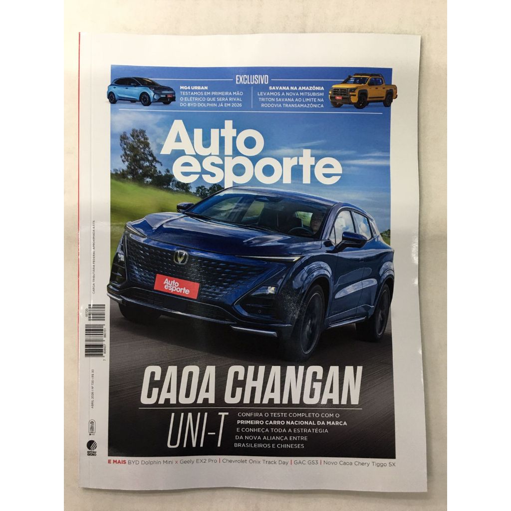 Revista Auto Esporte 720 abril 2026 Caoa Changan