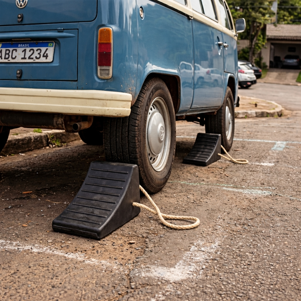 Calço Borracha Roda De Caminhão/ônibus/carreta/carro Cor Preto - Pack 1 Ou 2 Peças