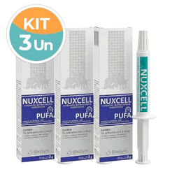 Kit 3 Nuxcell Pufa Suplemento Vitamínico para cães Biosyn 2g