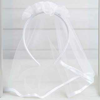 Tiara Véu De Noiva Adereço Para Festa Fantasia - 1 unidade em Oferta na Shopee