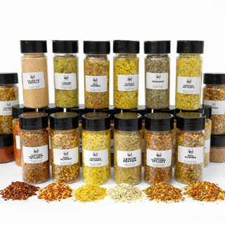 Kit com 10 Condimentos Naturais no Pote com Tampa Dosadora ou em Refil à sua escolha | Envio Rápido em Oferta na Shopee