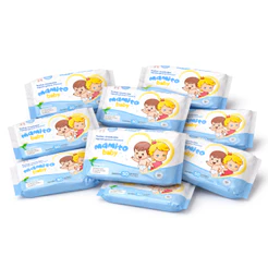 Kit 10 unid Lenço Umedecido Mamito Baby 50 Folhas Hipoalergênico