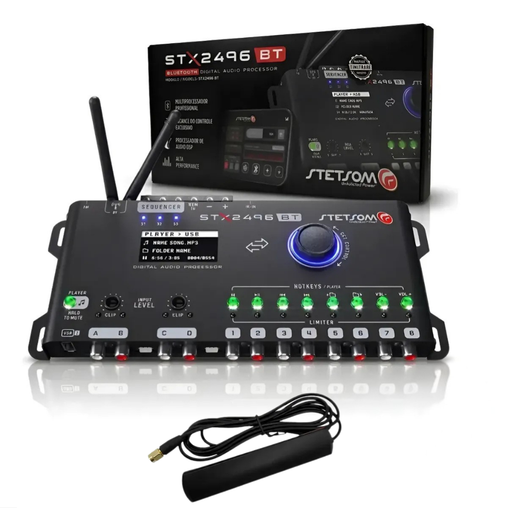Processador De Audio Stx 2496 Bt Stetsom