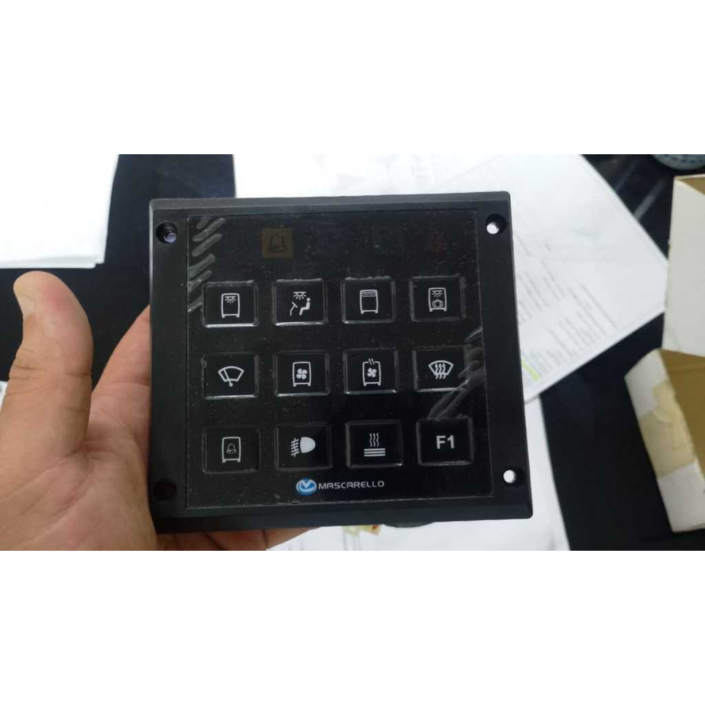 Teclado Painel Multiplex Mascarello/Comil 12 Teclas 190510