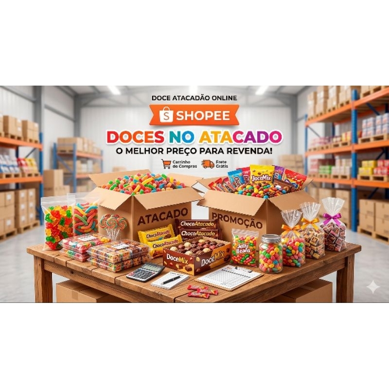 Doces no Atacado Caixa Fechada – Cocada, Figo, Banana, Abóbora, Cristalizados e Mais