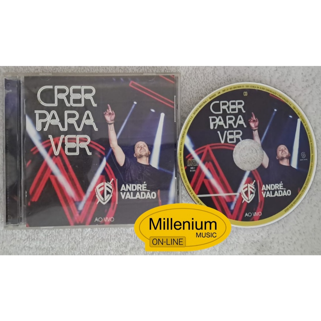 CD André Valadão  Crer Pra Ver 2016 Original Gravadora Colecionador Otimo Estado