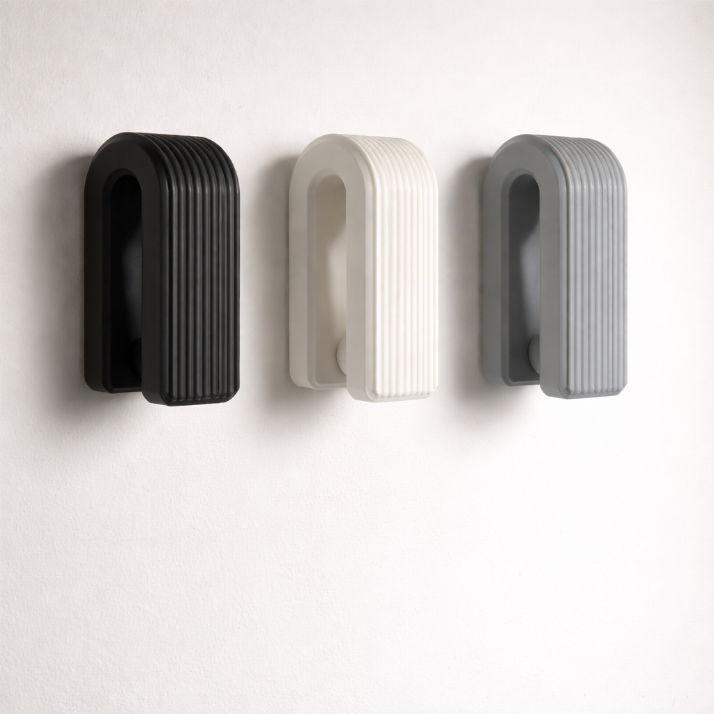 3 Ganchos de Toalha Premium | Porta Toalha em PLA | Decoração Moderna para Banheiro