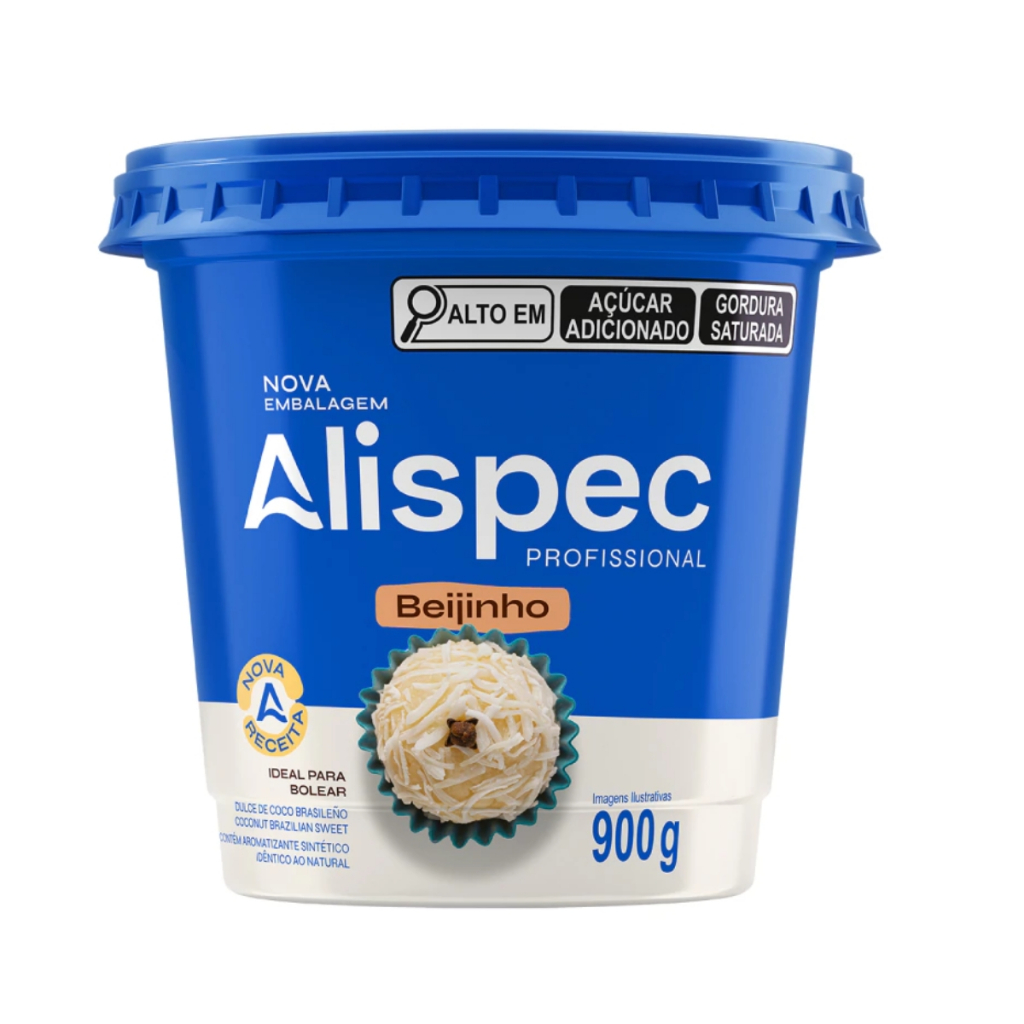 Alispec Beijinho Pronto Para Enrolar 900g Doces Confeitaria Festa