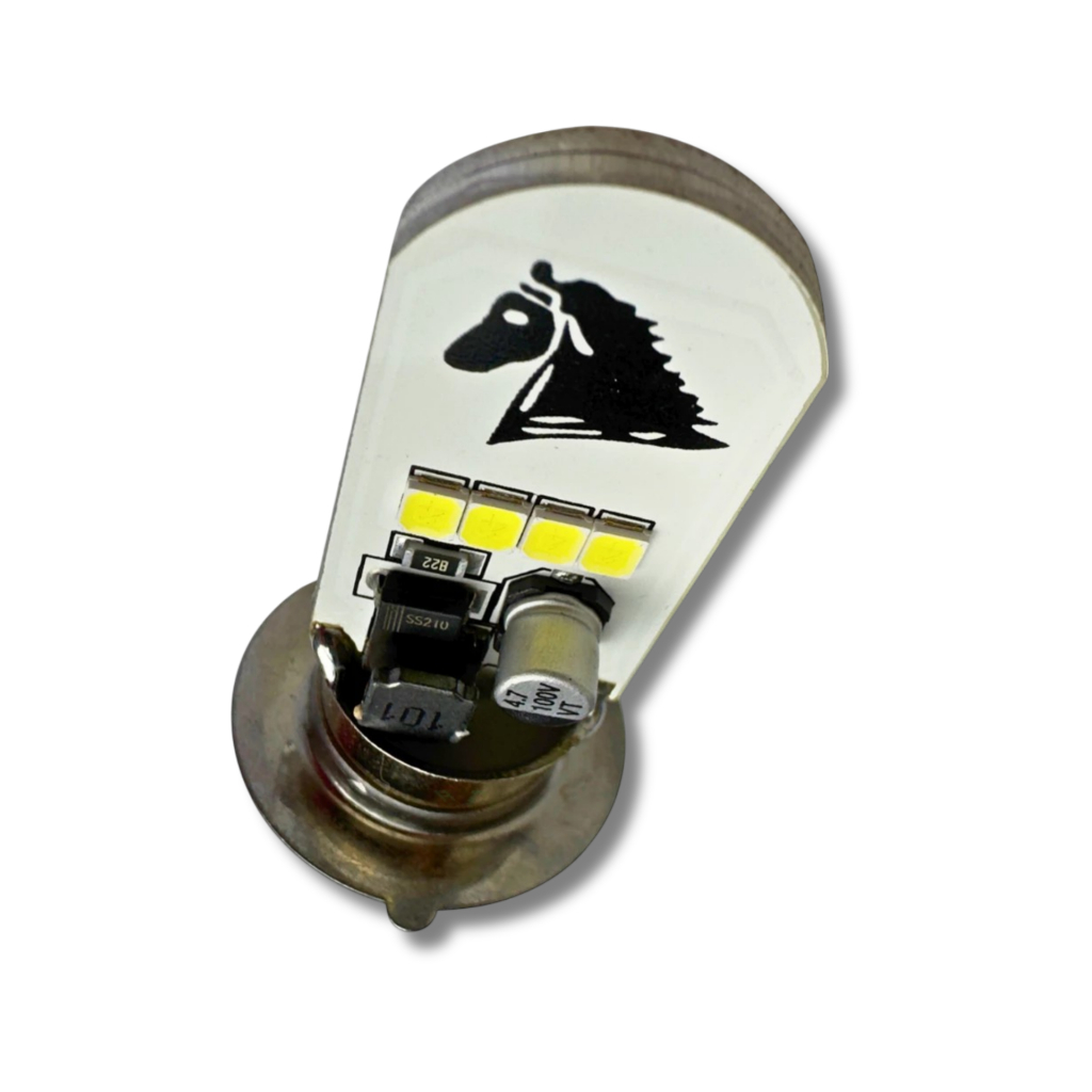 LÂMPADA DE LED M5 FAROL MOTO BIZ POP BROS BRANCO 6500K ALTA BAIXA SUPER BRILHO STALLION · foto 2