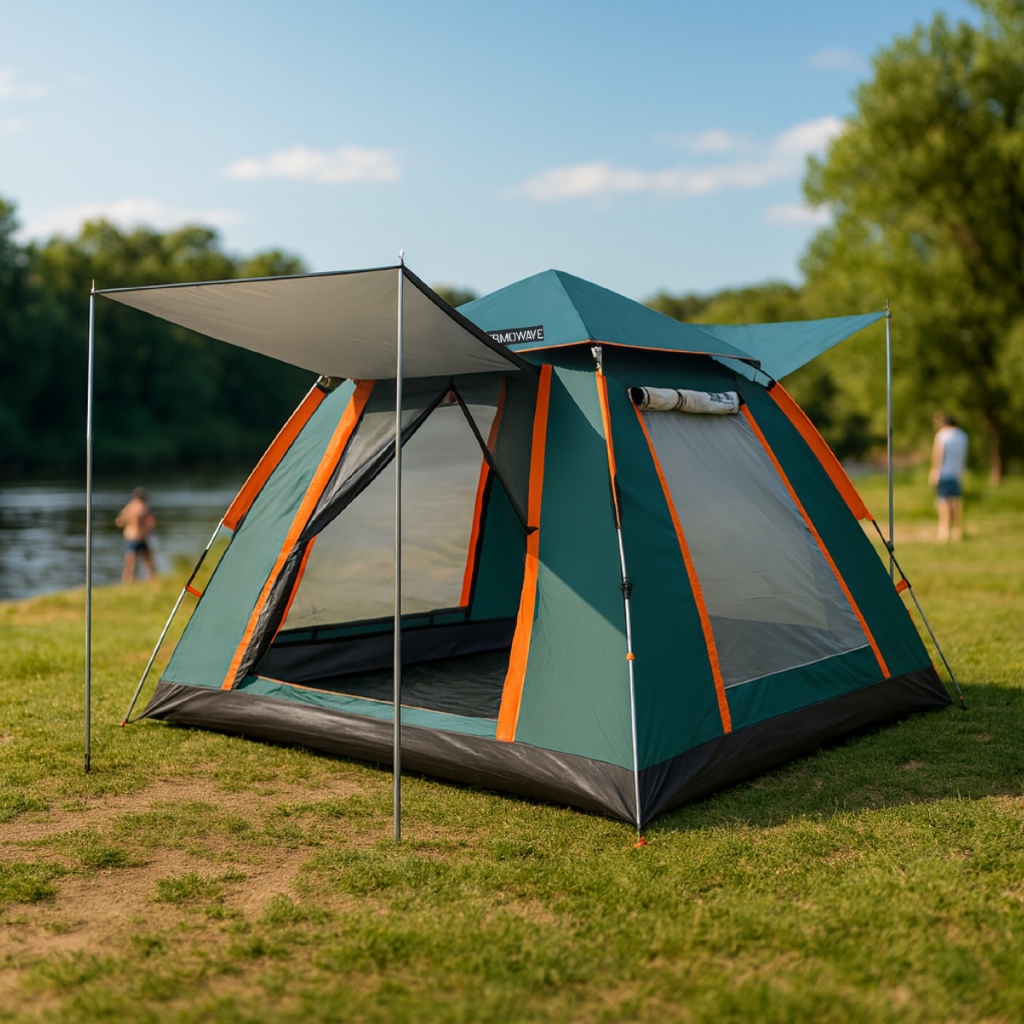 Barraca Camping Automática Monta Em 60seg Tenda 280x280x190 tenda pescaria praia resistente chuva