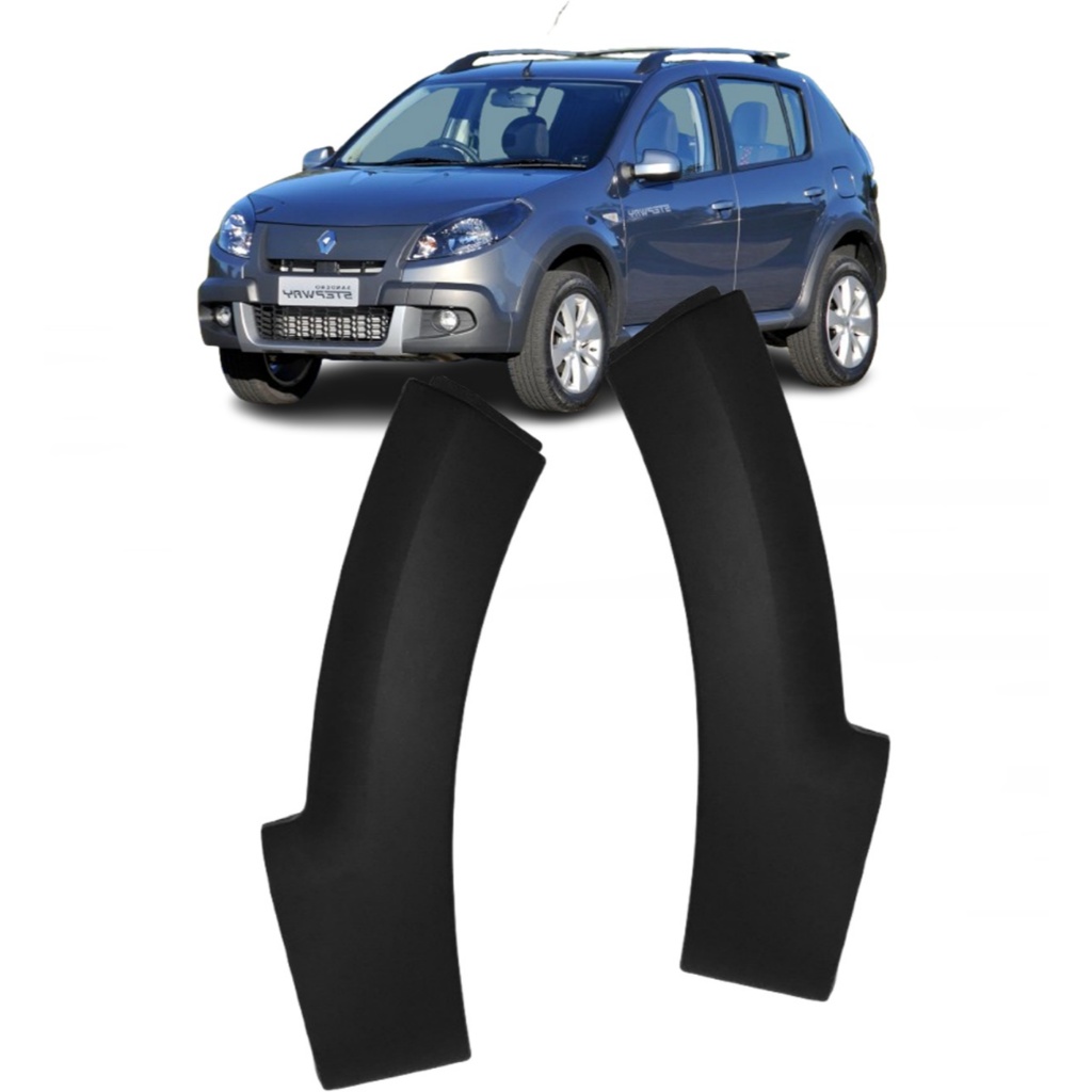 Par Moldura Paralama Dianteiro Sandero 2012 2013 2014 Stepway Menor