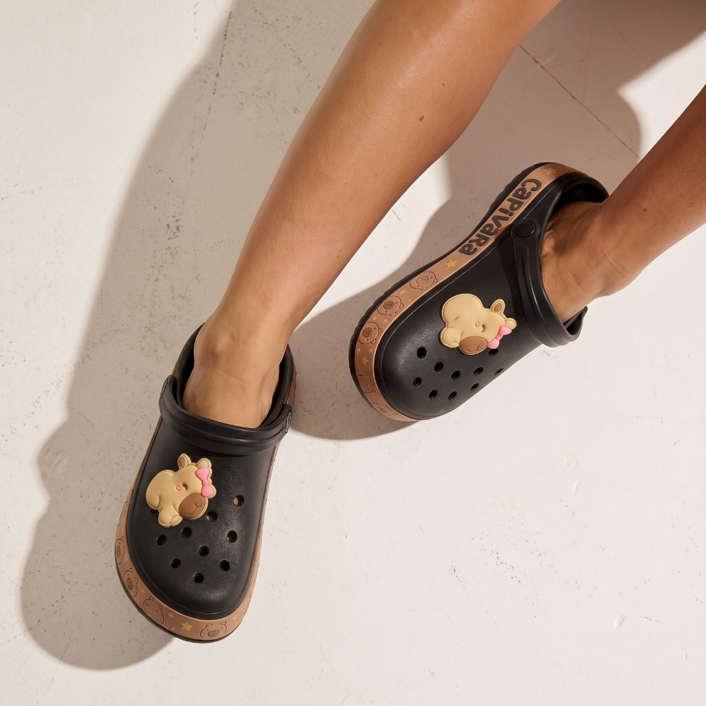 Sandália Capivara Feminino Chinelo Adulto Juvenil Unissex Escolar Leve Macio Promoção de Lançamento