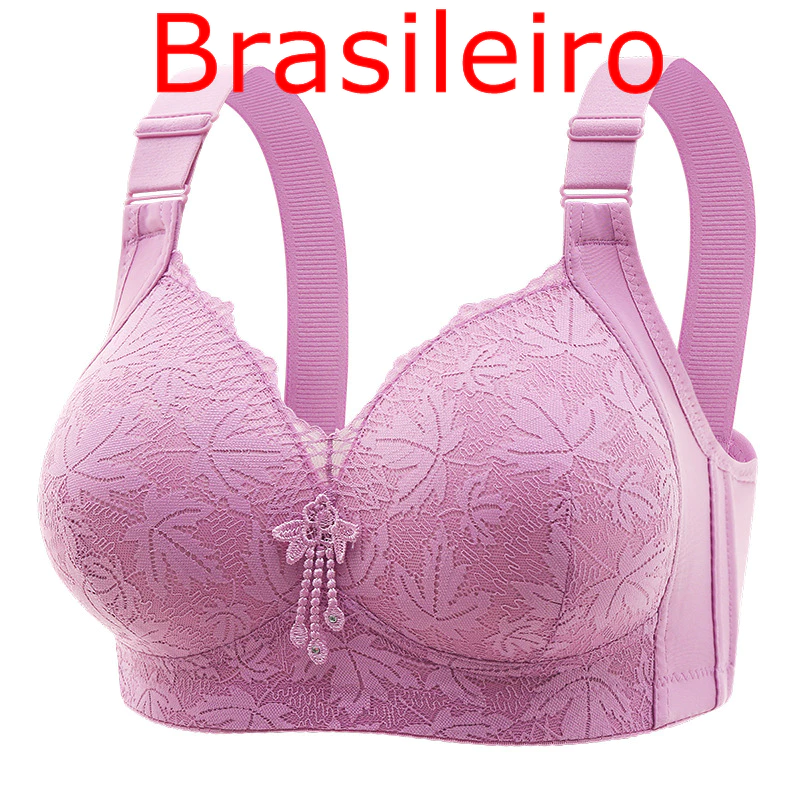 Sutiã Plus Size Sem Aro Modelador, Renda Sensual, Confortável, Levanta e Ajunta Costas, Reduz Gordura Axilar — imagem 1