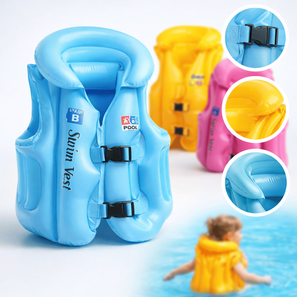 Boia Colete Inflável Infantil para Piscina ou Praia P M G em Oferta na Shopee