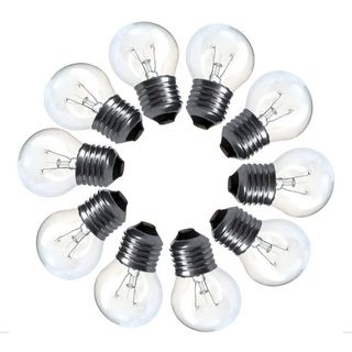 Kit 10 Lâmpadas bolinhas Incandescentes 15w decorativa para varal de luzes